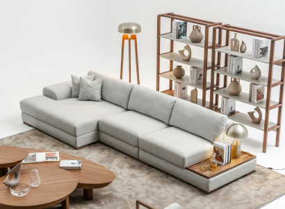Sofa Couch Upholstery Furniture Living landscape Gray Corner suite Soft Couches
